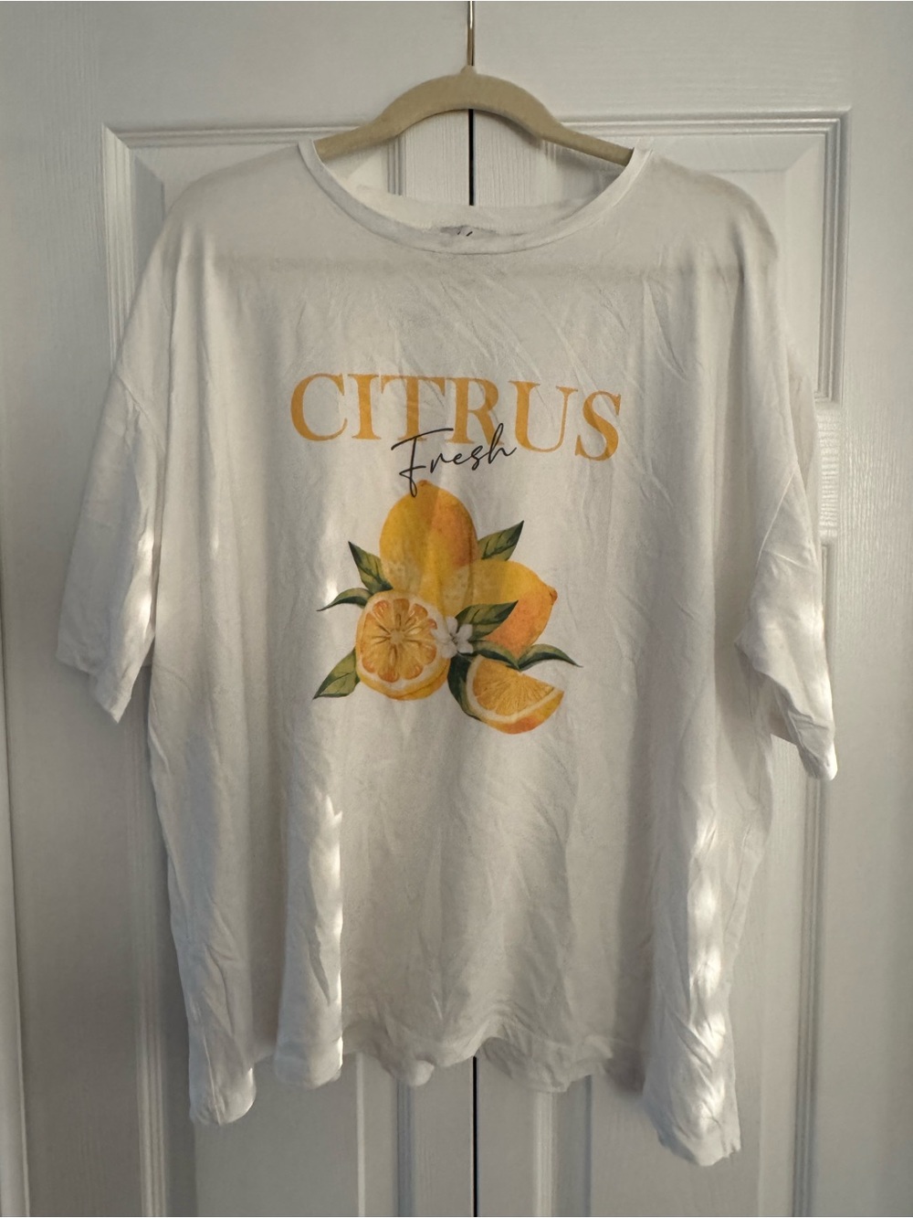 Citrus Fresh Graphic Tee - White and Yellow